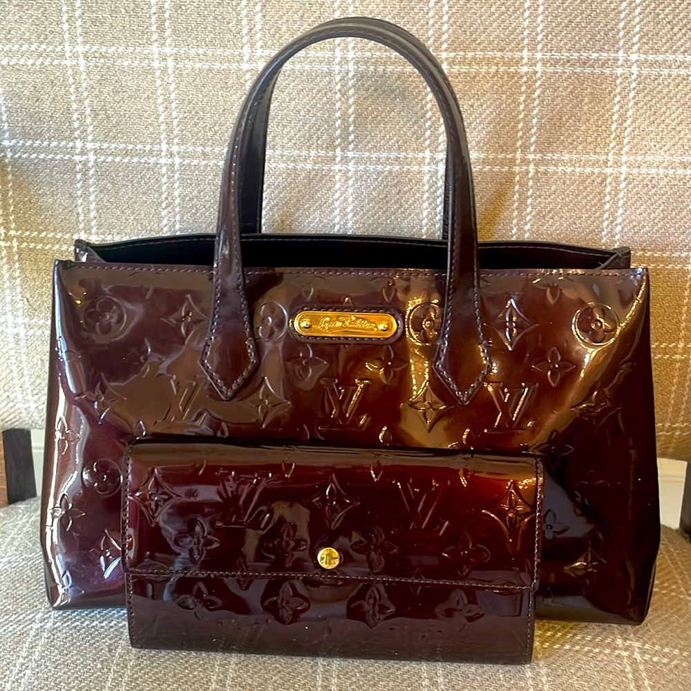 Louis Vuitton Vernis two piece set amarante